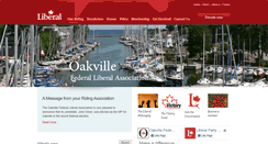 Desktop Screenshot of oakville.liberal.ca