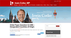 Desktop Screenshot of irwincotler.liberal.ca