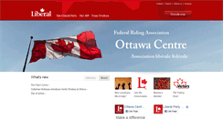 Desktop Screenshot of ottawacentre.liberal.ca