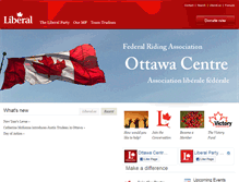 Tablet Screenshot of ottawacentre.liberal.ca